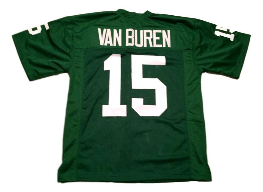 Steve Van Buren CUSTOM STITCHED Unsigned Football Jersey Green