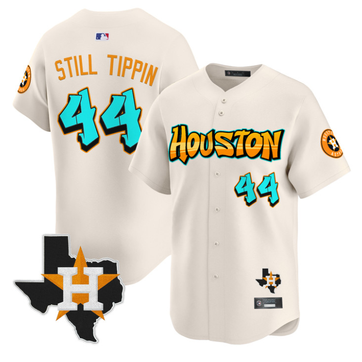 Yordan Álvarez Jersey #44 Houston Astros Graffiti H-Town Edition Stitched Navy