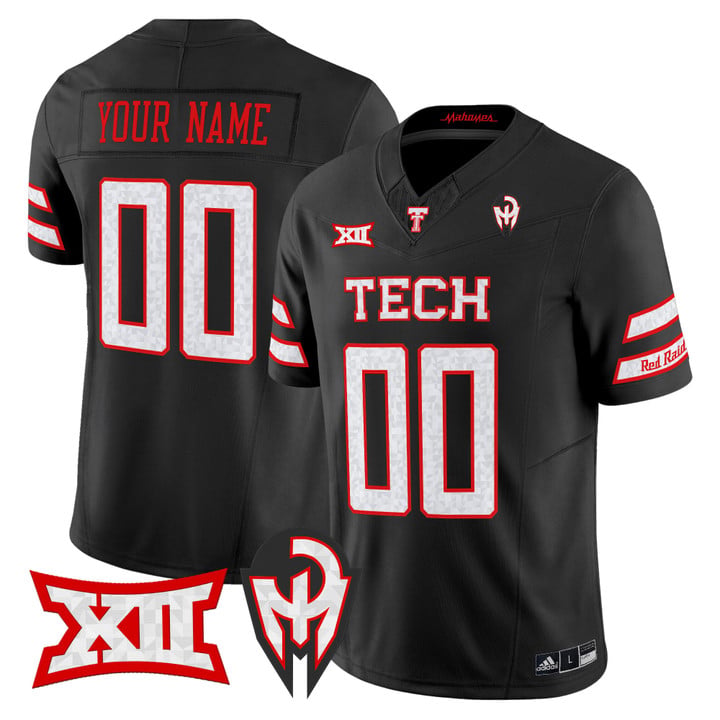 Custom Texas Tech Red Raiders Jersey Too Cold Vapor Limited Stitched