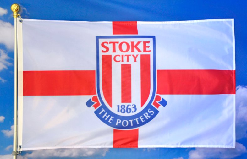 Stoke City Football Club Flag 3x5ft Banner Polyester