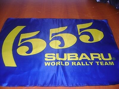 Subaru Blue 555 Car Flag 3X5 Ft Polyester Banner USA 90x150cm
