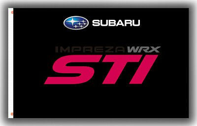 Subaru WRX Impreza Black Flag 3X5 Ft Polyester Banner USA 90x150cm