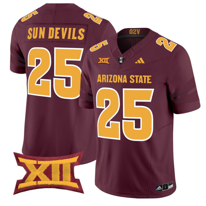 Sun Devils Jersey #25 Arizona State Sun Devils 2025 Limited Stitched Maroon