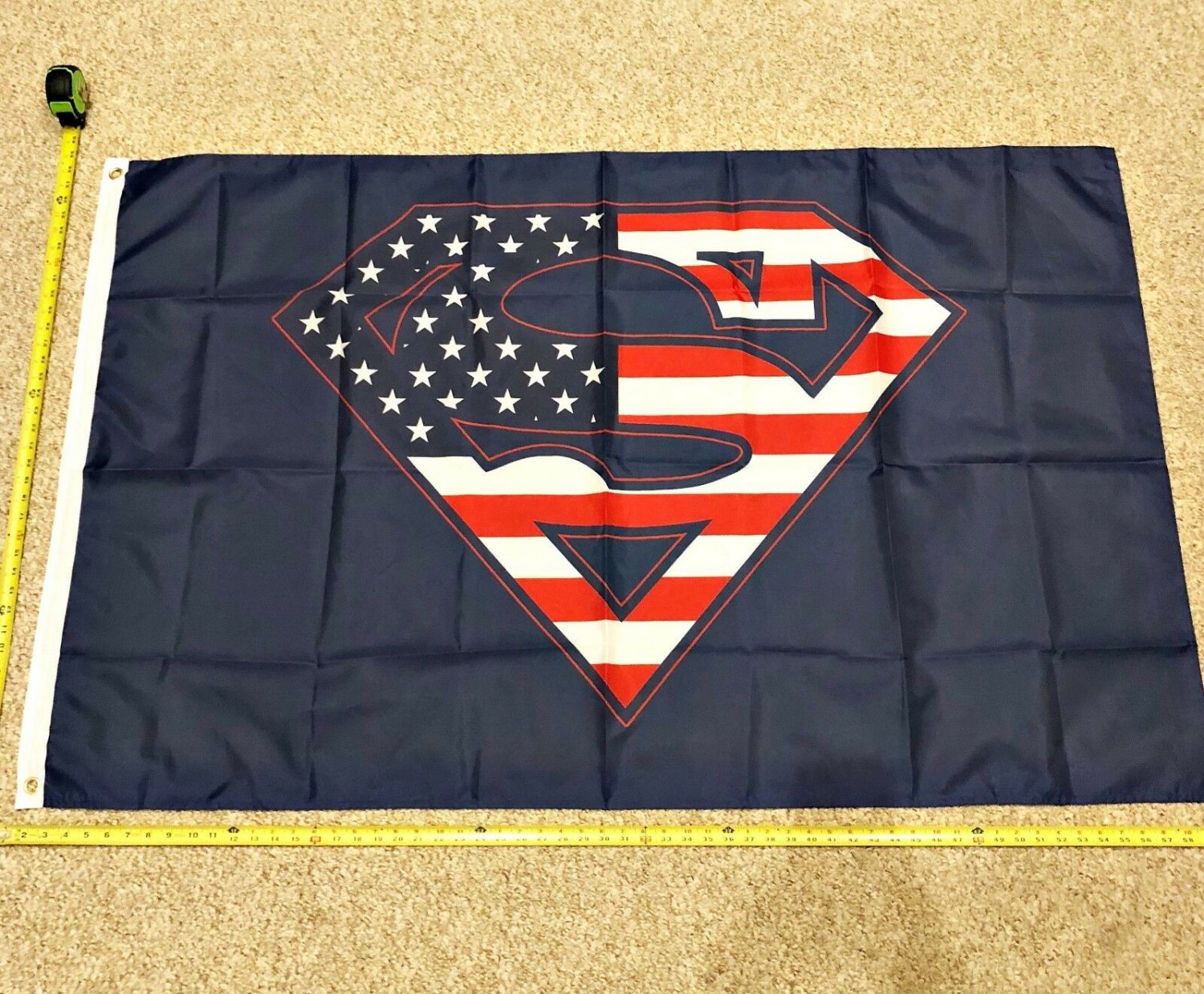 Superman USA Flag Super Women Marvel Rare Banner Poster 3x5ft