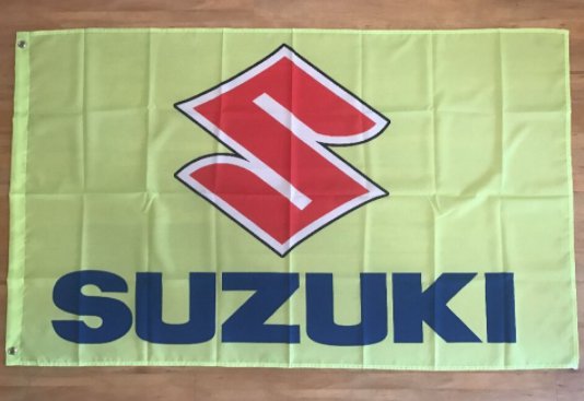 Suzuki GSXR Racing Flag Yellow 3X5 Ft Polyester Banner USA 90x150cm