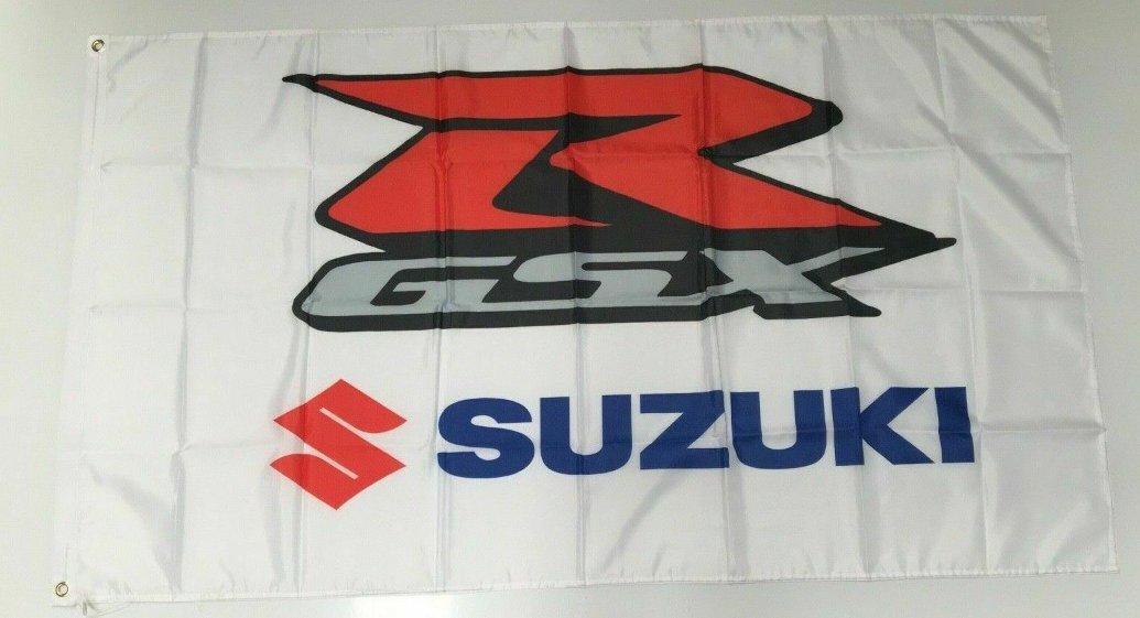 Suzuki GSX Style 6 Banner Flag Car Racing Motorbike Mechanic Workshop Bike R 3x5ft