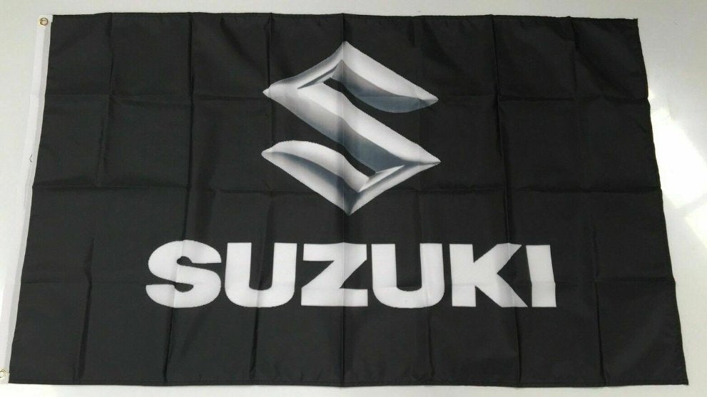 Suzuki Style 1 Banner Flag Car Racing Motorbike Mechanic Workshop Man Cave Bike 3x5ft