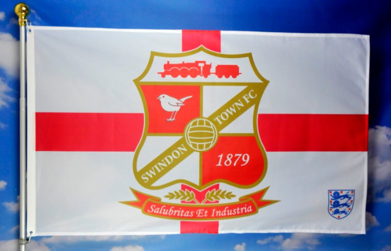 Swindon Town F.C Football Club Flag 3x5ft Banner Polyester