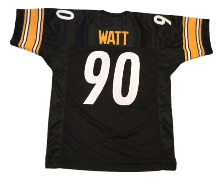 T.J. Watt CUSTOM STITCHED Unsigned Football Jersey Black