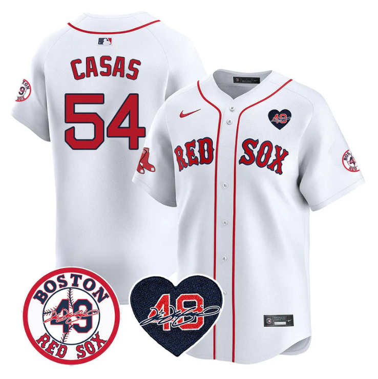 Triston Casas Jersey #54 Boston Red Sox Tim Wakefield Memorial Patch Stitched White