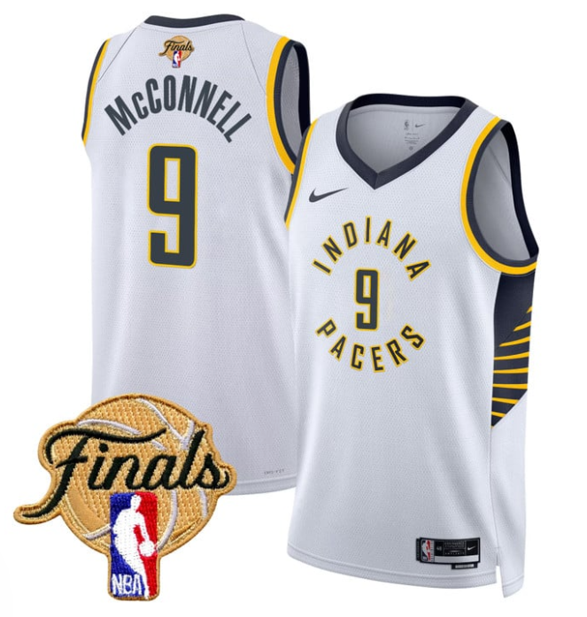 T.J. McConnell Jersey #9 Indiana Pacers 2025 Finals Swingman Stitched Association