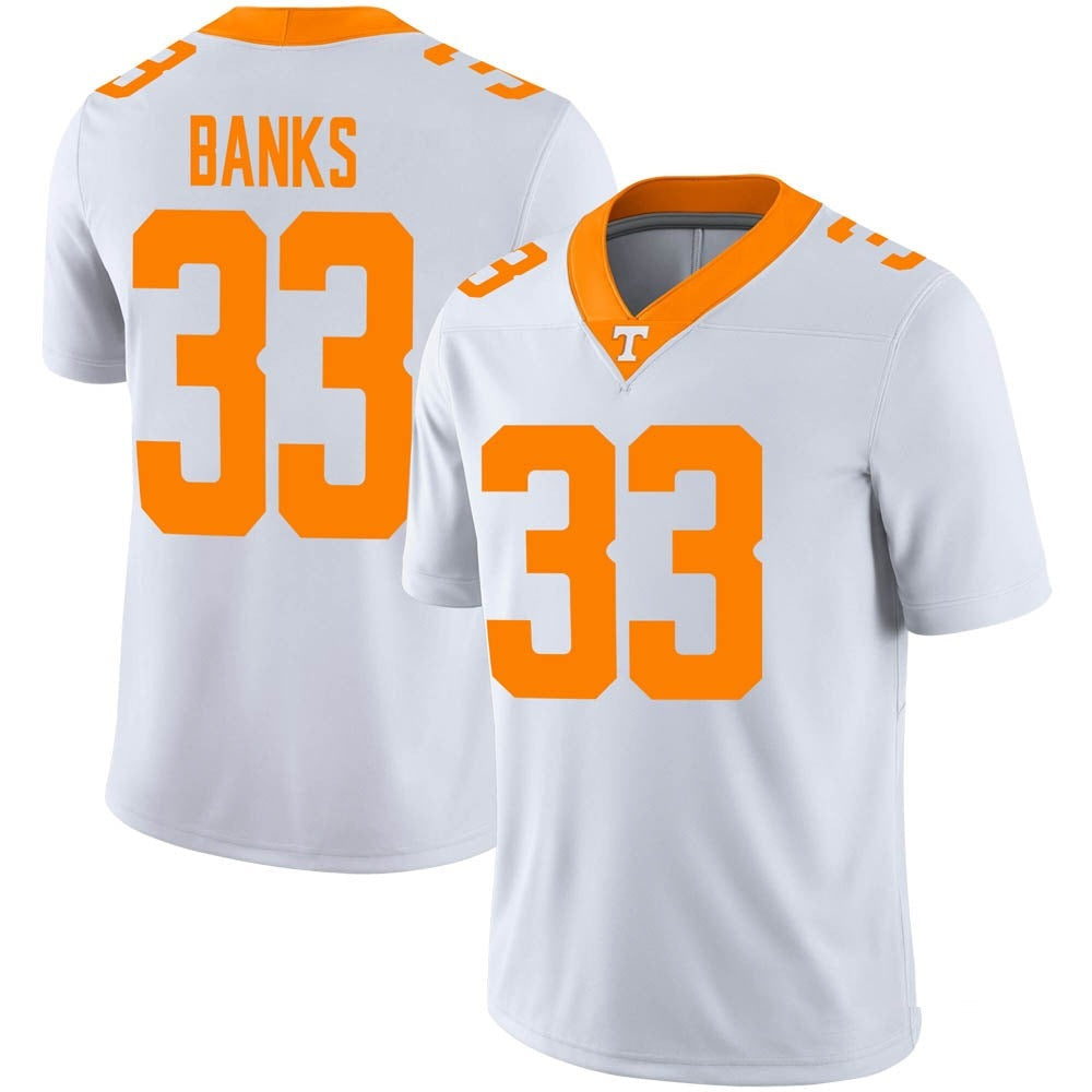 Tennessee Volunteers Jeremy Banks Jersey #33 College Football White