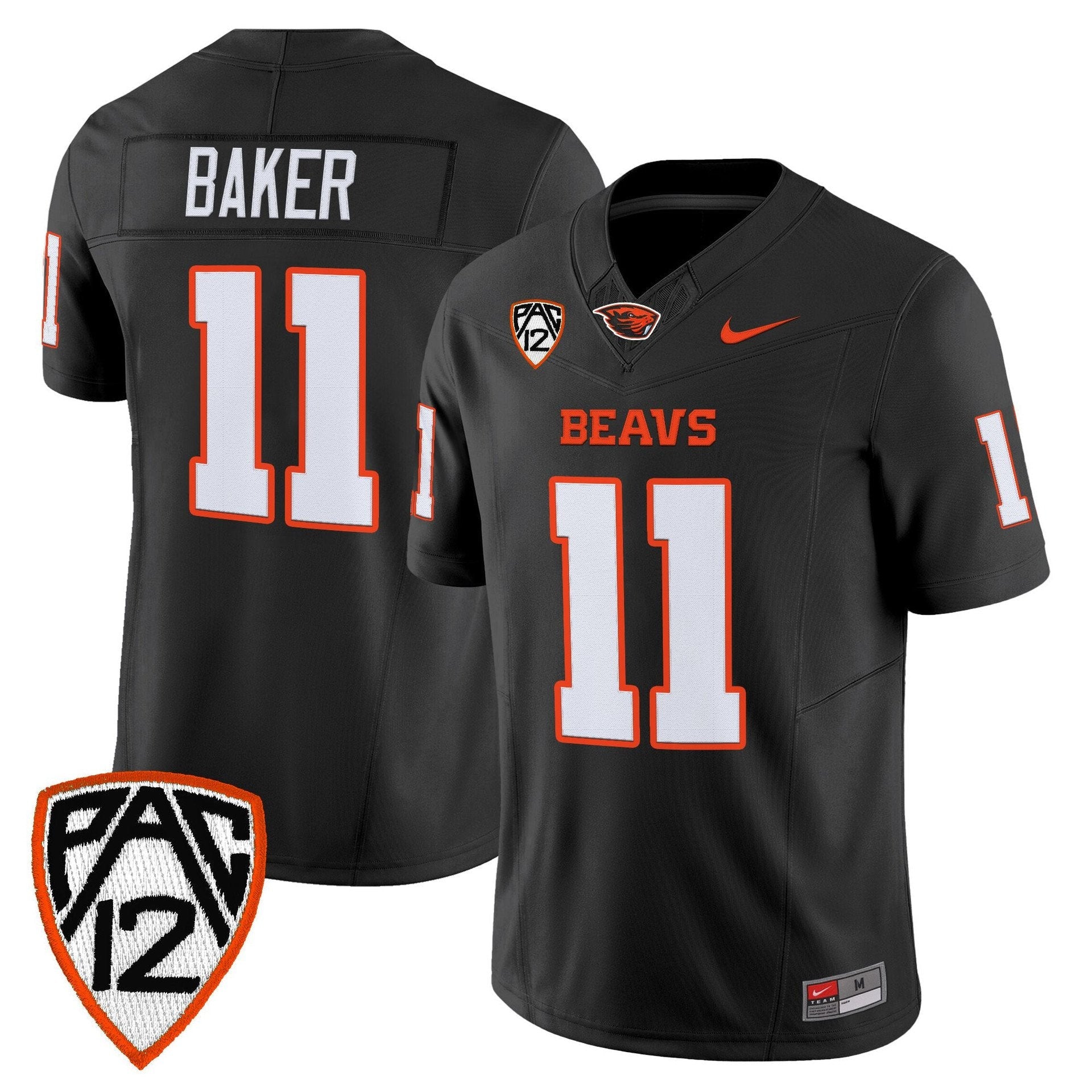 Terry Baker Jersey #11 Oregon State Beavers 2025 Limited Stitched Black