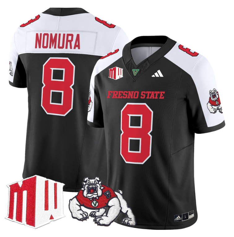 Tuasivi Nomura Jersey #8 Fresno State Bulldogs 2024 Stitched Black Alternate