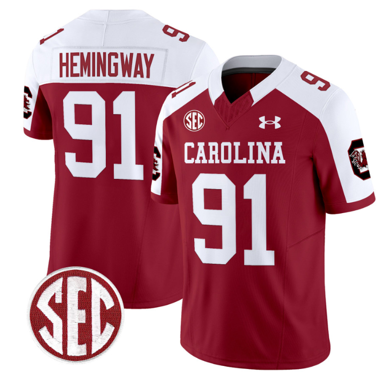 Tonka Hemingway Jersey #91 South Carolina Gamecocks Football 1980 Throwback Vapor Limited Garnet Alternate