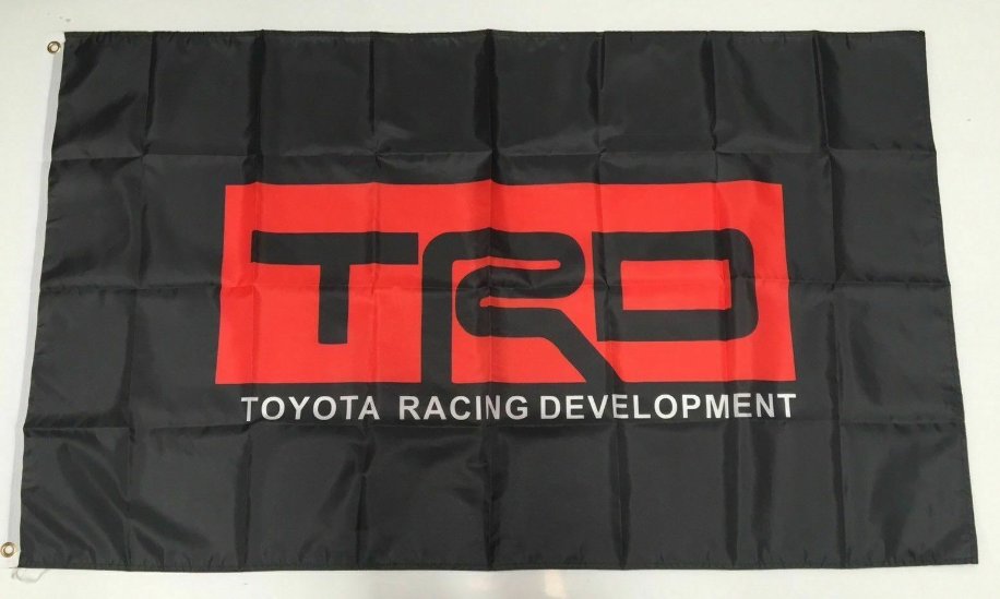 TRD Toyota Style 4 Racing Development Banner Flag Car Turbo Drift JDM Workshop 3x5ft