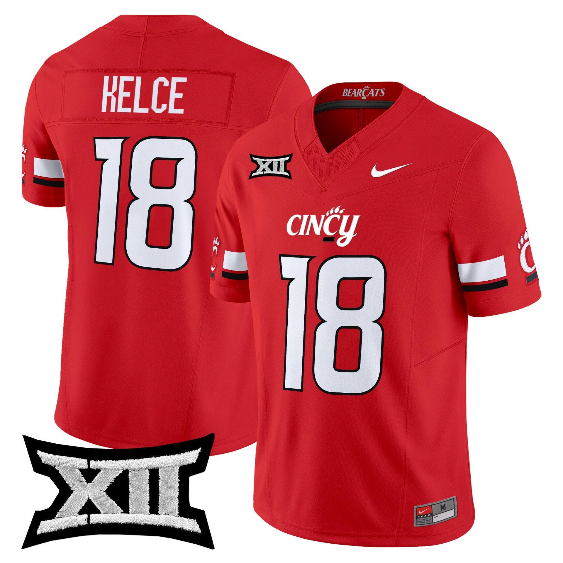 Travis Kelce Jersey #18 Cincinnati Bearcats 2025 Vapor Limited Stitched Red