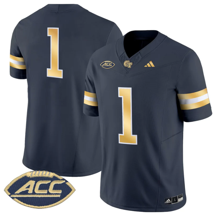 Team Jersey #1 Georgia Tech Yellow Jackets 2025 Limited Stitched