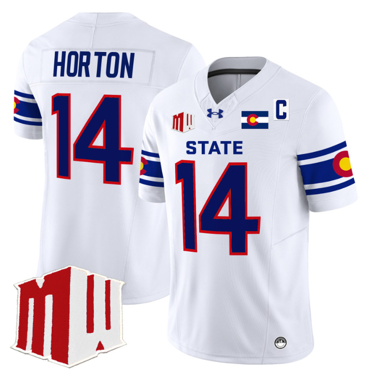 Tory Horton Jersey #14 Colorado State Rams 2024 Stitched State Pride