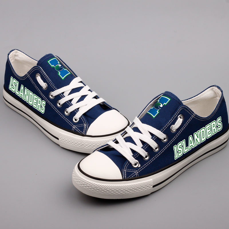 Texas A&M-CC Islanders Limited Print NCAA College Students Low Top Canvas Shoes Sport Sneakers