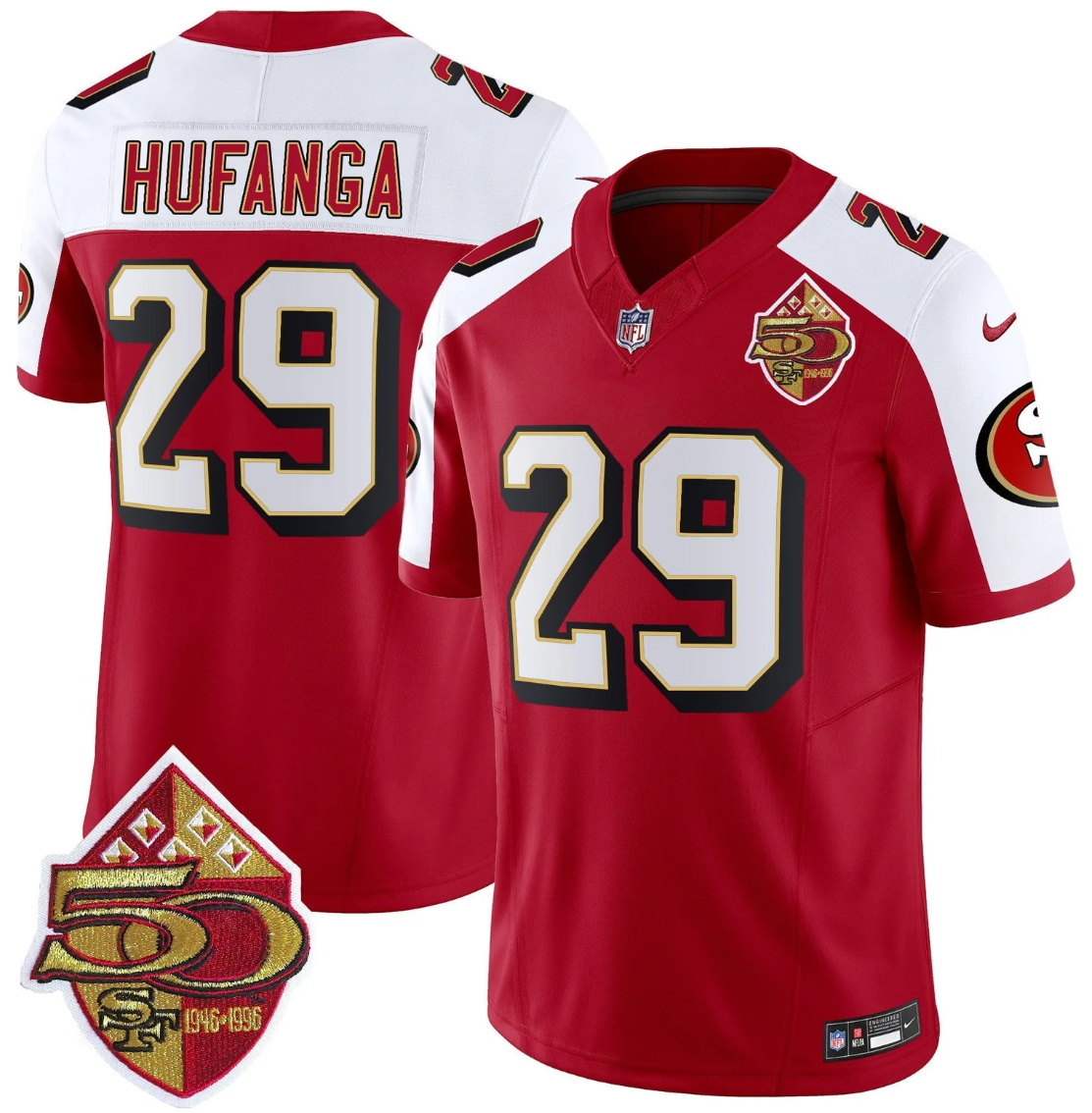 Talanoa Hufanga Jersey #29 Throwback 1996 Vapor Limited Stitched