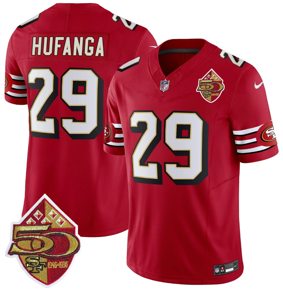 Talanoa Hufanga Jersey #29 Throwback 1996 Vapor Limited Stitched