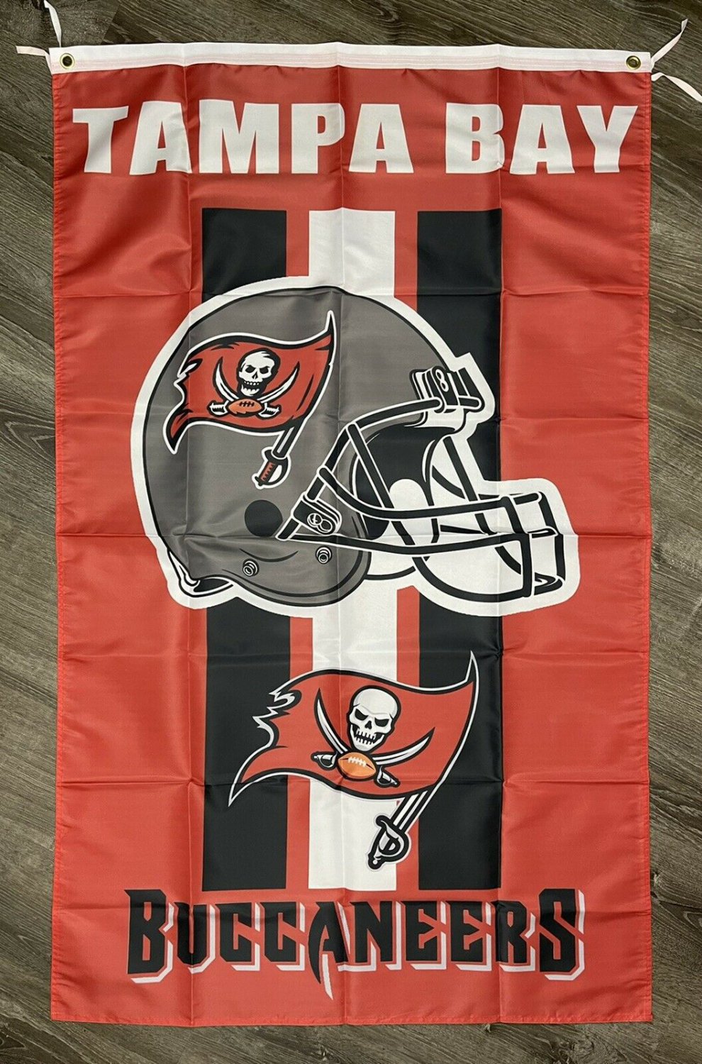 Tampa Bay Buccaneers Flag 3x5 ft Sports Red Vertical Banner Man-Cave Garage