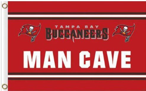 Tampa Bay Buccaneers Man Cave Flag 3X5 Ft Polyester Banner USA 90x150cm