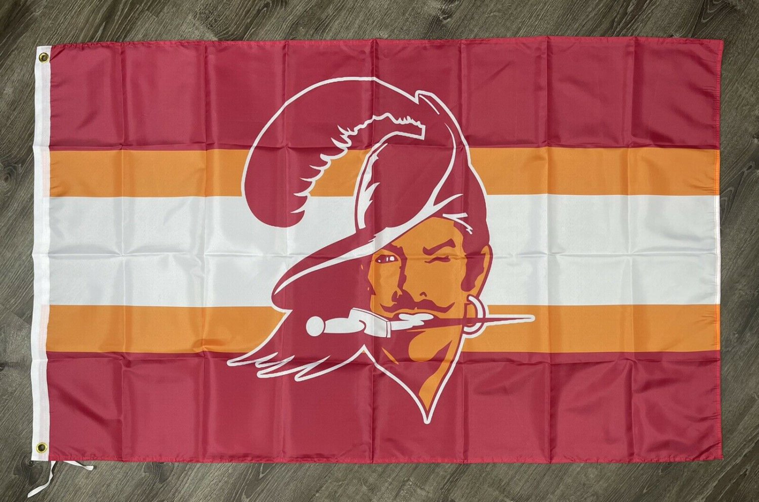 Tampa Bay Buccaneers Retro Man-Cave Flag 3x5 ft Red Sports Banner Garage New