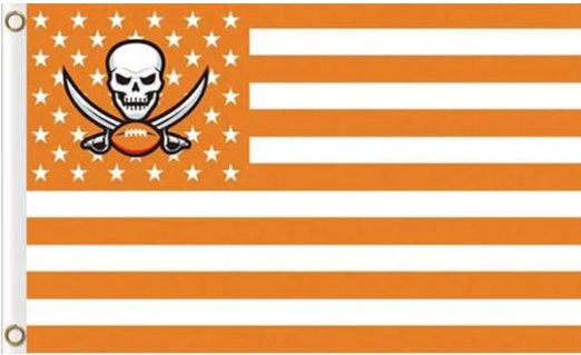 Tampa Bay Buccaneers Star & Strips US Flag 3X5 Ft Polyester Banner USA 90x150cm