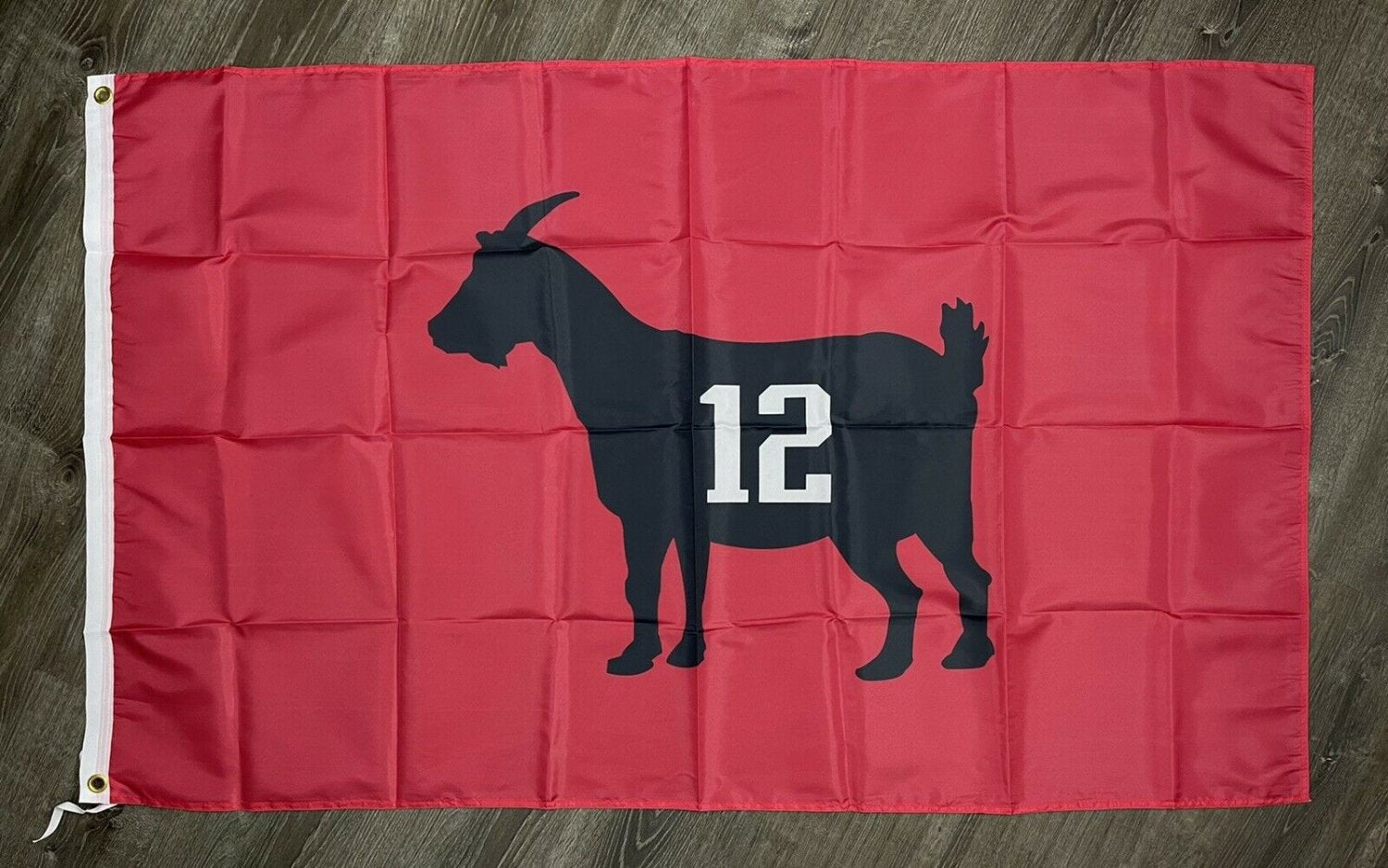 Tampa Bay Buccaneers Tom Brady Goat 12 Flag 3x5 ft Sports Banner Man-Cave