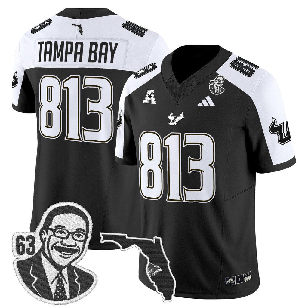 Tampa Bay Jersey #813 South Florida Bulls Lee Roy Selmon Legacy Stitched Black