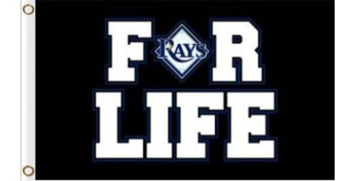 Tampa Bay Rays For Life flag 3X5Ft Banner USA Polyester with Brass Grommets