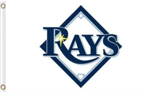 Tampa Bay Rays White US flag 3X5Ft Banner USA Polyester with Brass Grommets
