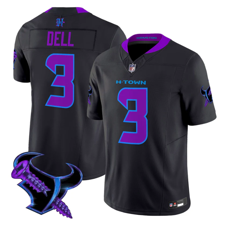 Tank Dell Jersey #3 DJ Screw 2025 Vapor Limited All Stitched