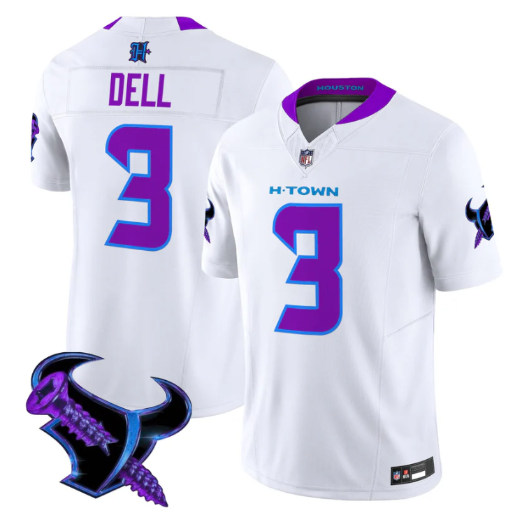 Tank Dell Jersey #3 DJ Screw 2025 Vapor Limited All Stitched