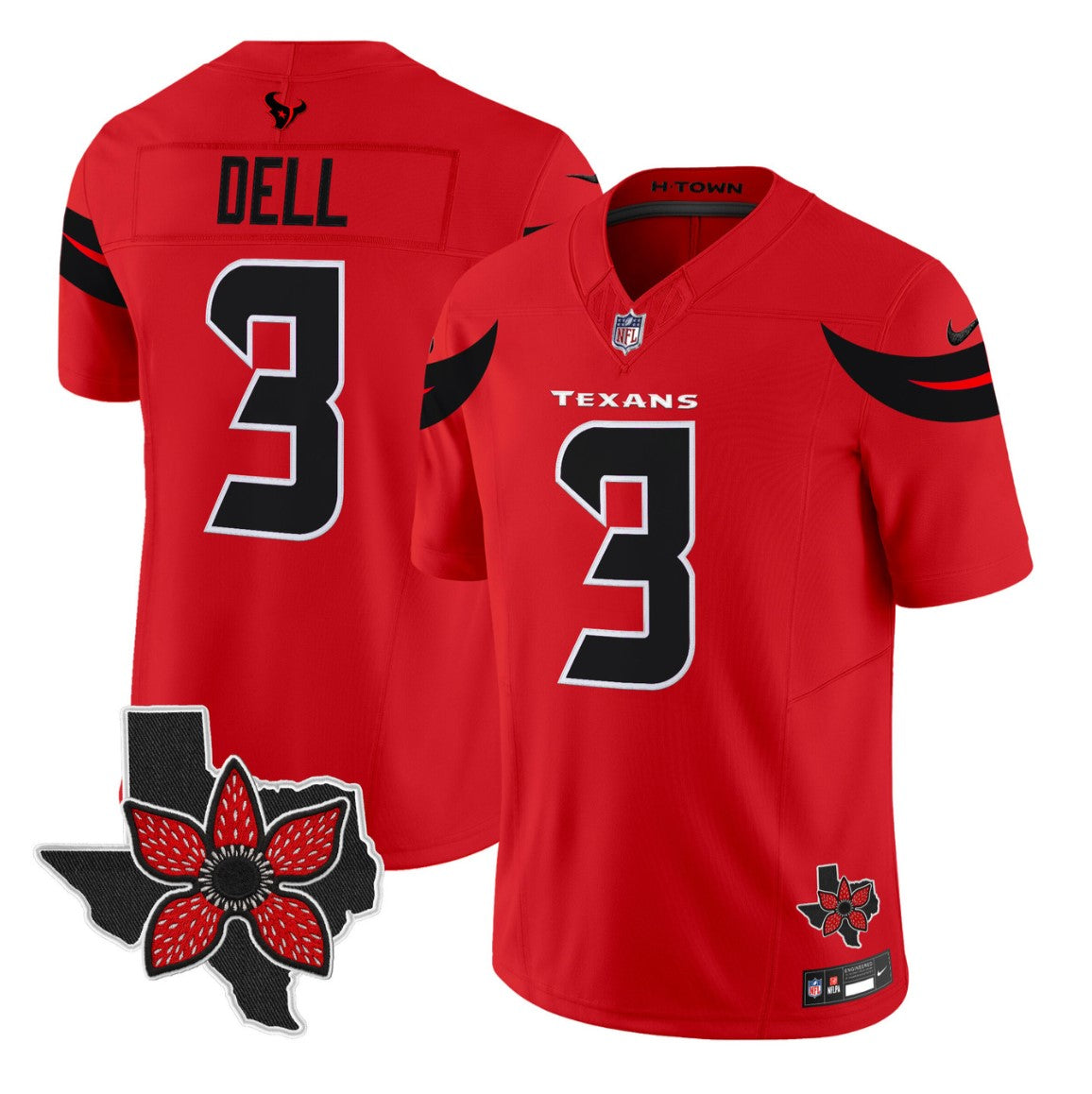 Tank Dell Jersey #3 Stranger Things Edition Vapor Limited Stitched