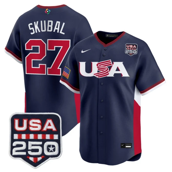 Tarik Skubal Jersey #27 Team USA World Baseball Classic 250 USA 2026 Stitched