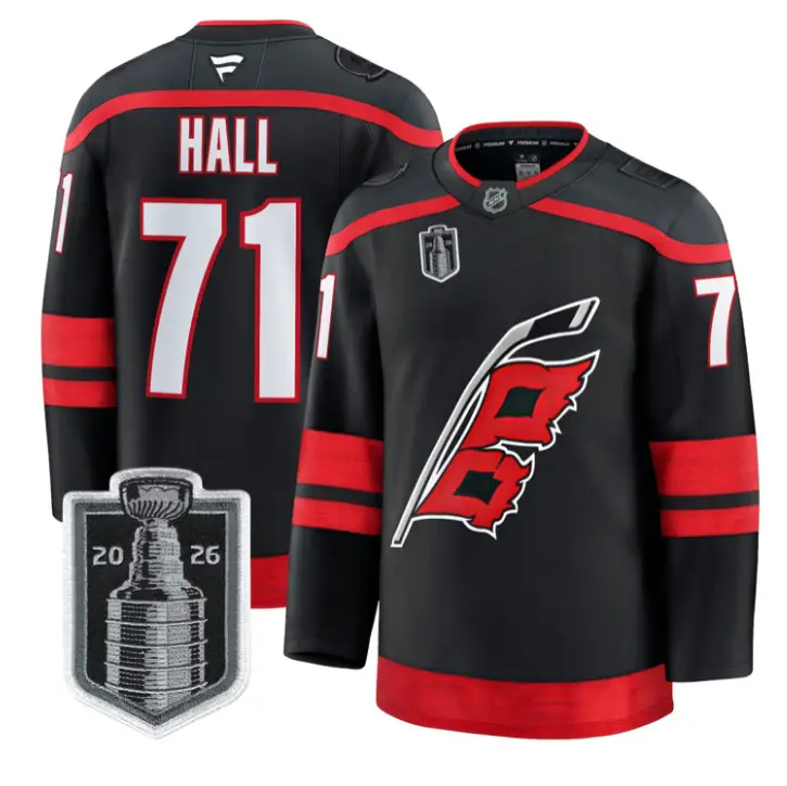 Taylor Hall Jersey #71 Carolina Hurricanes 2026 Stanley Cup Stitched