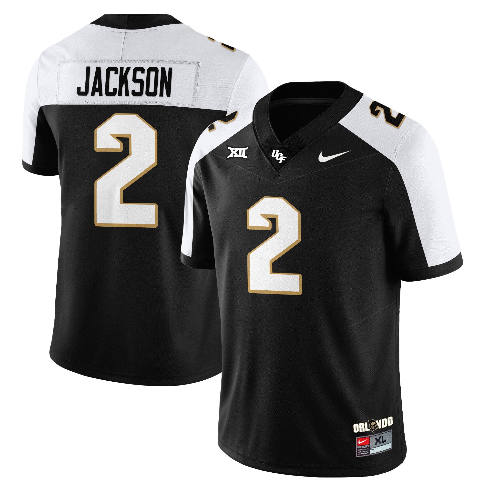 Tayven Jackson Jersey #2 UCF Football 2025 Core Uniforms Stitched Alternate