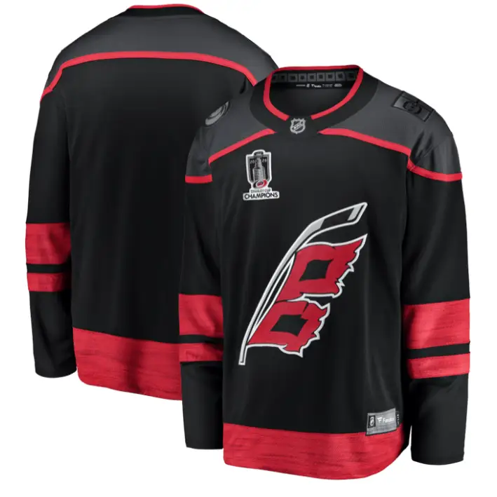 Team Jersey Blank Carolina Hurricanes 2026 Stanley Cup Champions Black