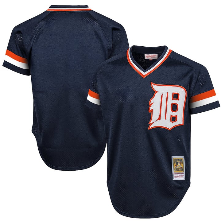 Team Jersey Detroit Tigers Throwback Cooperstown Collection Stitched Navy