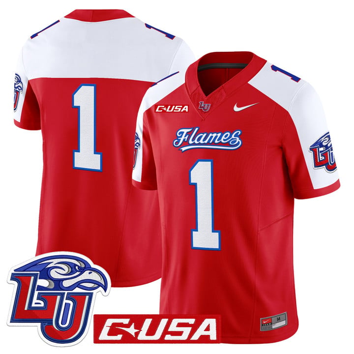 Team Jersey #1 Liberty Flames 2025 Vapor Limited Stitched Red Alter