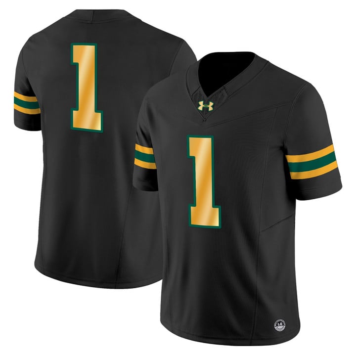 Team Jersey #1 North Dakota State Bison Vapor Limited Stitched Black