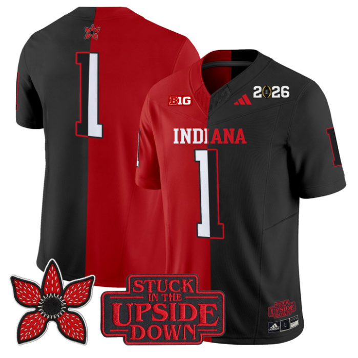 Team Jersey #1 Indiana Hoosiers Upside Down Edition Vapor Limited Stitched