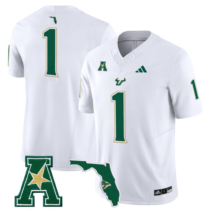 Team Jersey #1 South Florida Bulls 2025 Vapor Limited Stitched White