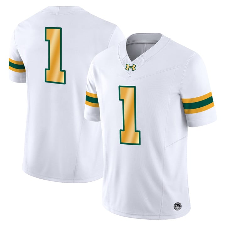 Team Jersey #1 North Dakota State Bison Vapor Limited Stitched White