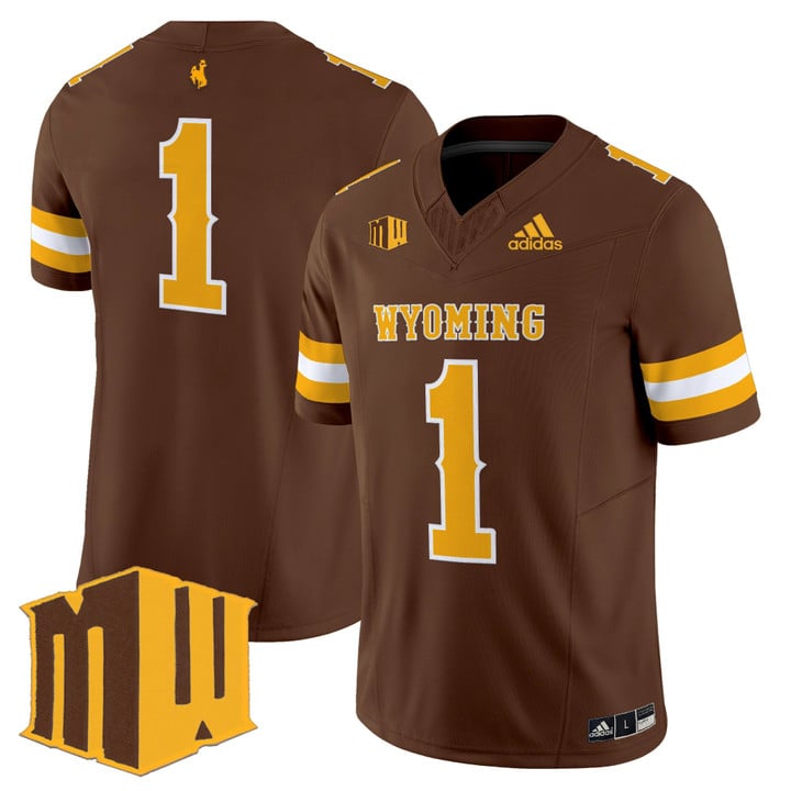 Team Jersey #1 Wyoming Cowboys 2025 Vapor Limited Stitched Gold Limited
