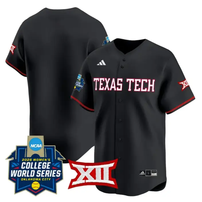 TeamJersey Blank Red Raiders Softball 2026 World Series (WCWS) Stitched