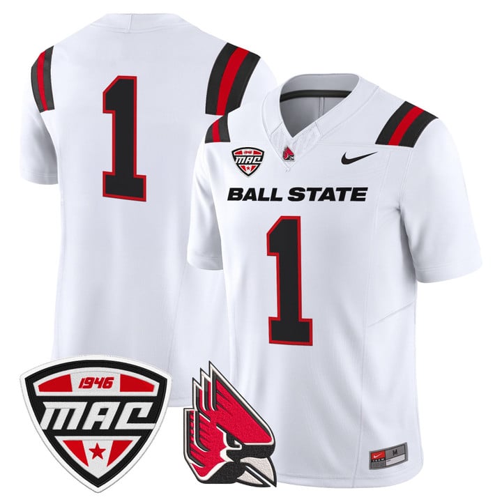 Team Jersey #1 Ball State Cardinals 2025 Vapor Limited Stitched